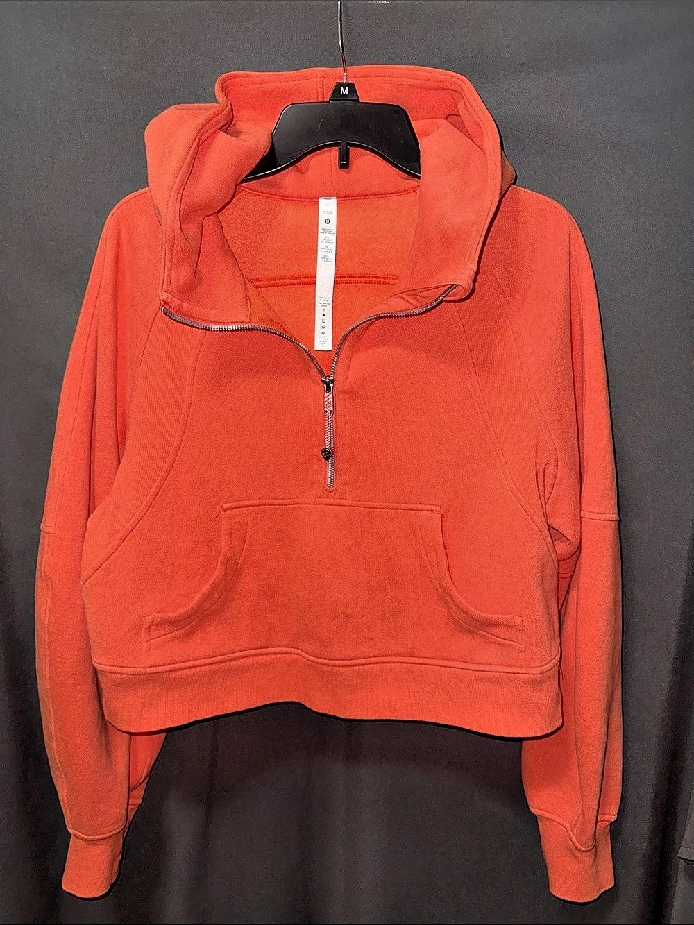 lululemon Scuba Oversized Half-Zip Hoodie Orange XS